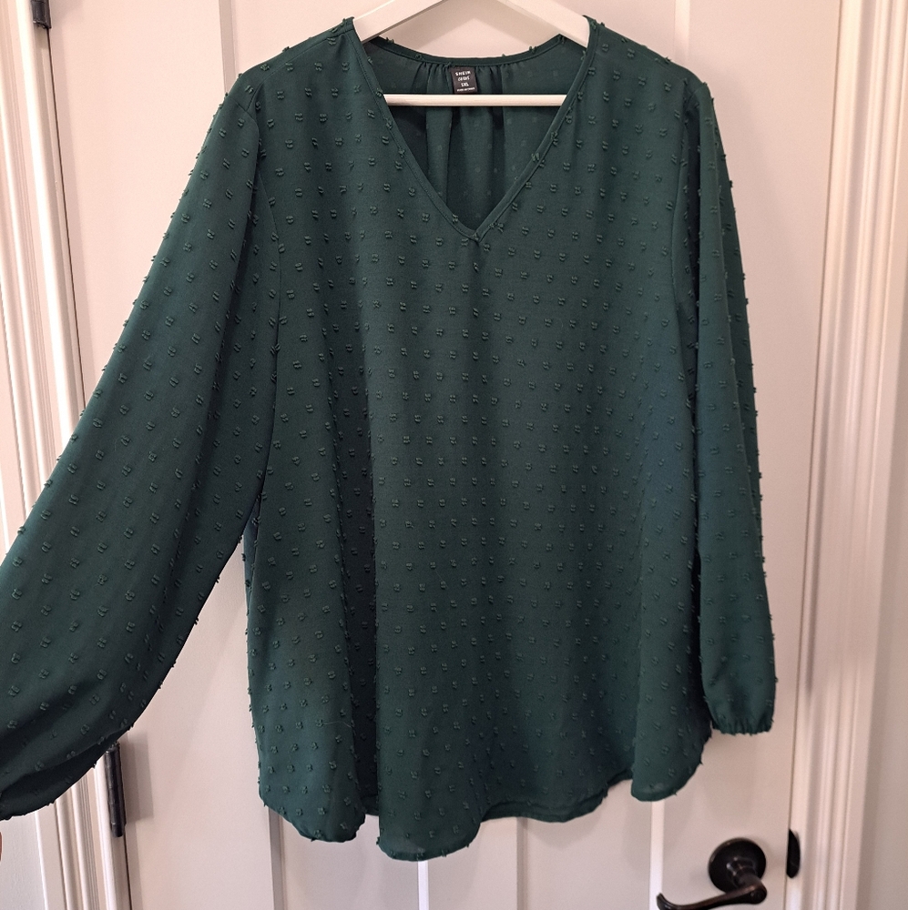 Swiss dot blouse sz 1x
